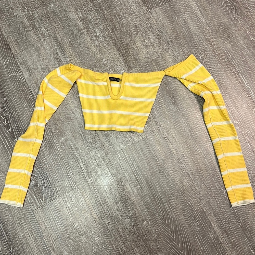 Striped crop top